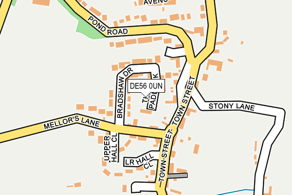 DE56 0UN map - OS OpenMap – Local (Ordnance Survey)