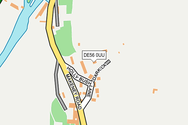 DE56 0UU map - OS OpenMap – Local (Ordnance Survey)