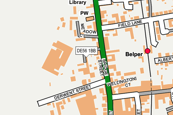 DE56 1BB map - OS OpenMap – Local (Ordnance Survey)
