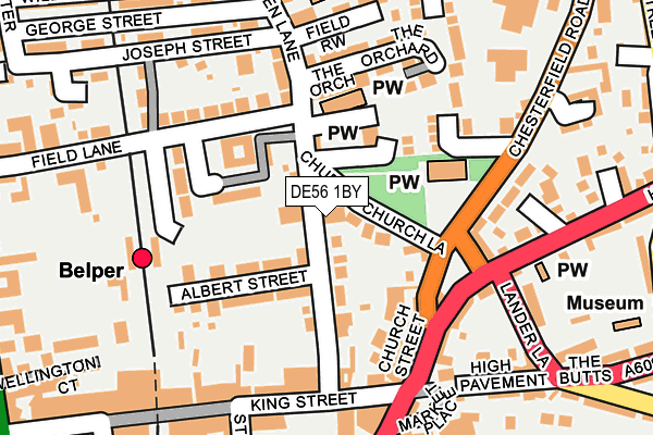 DE56 1BY map - OS OpenMap – Local (Ordnance Survey)