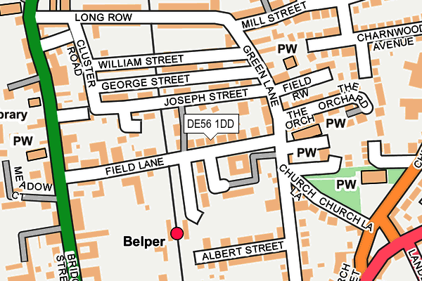 Map of FIELD LANE PROPERTIES LTD at local scale