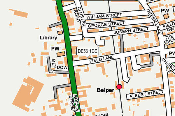 DE56 1DE map - OS OpenMap – Local (Ordnance Survey)