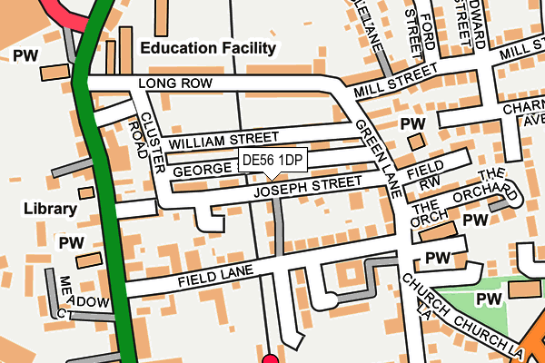 DE56 1DP map - OS OpenMap – Local (Ordnance Survey)