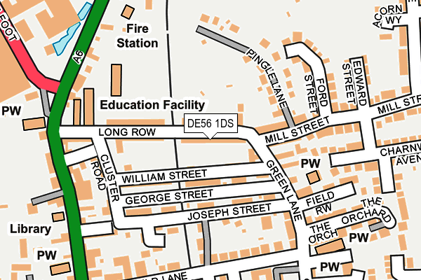 Map of THE BELPER PUB COMPANY LIMITED at local scale