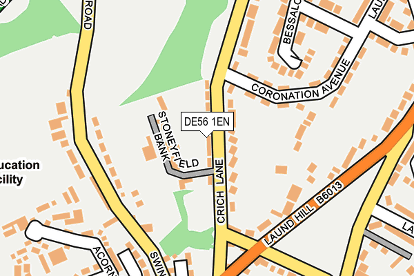 DE56 1EN map - OS OpenMap – Local (Ordnance Survey)
