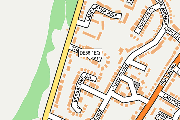 DE56 1EQ map - OS OpenMap – Local (Ordnance Survey)