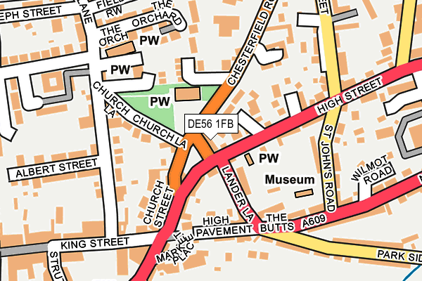 DE56 1FB map - OS OpenMap – Local (Ordnance Survey)