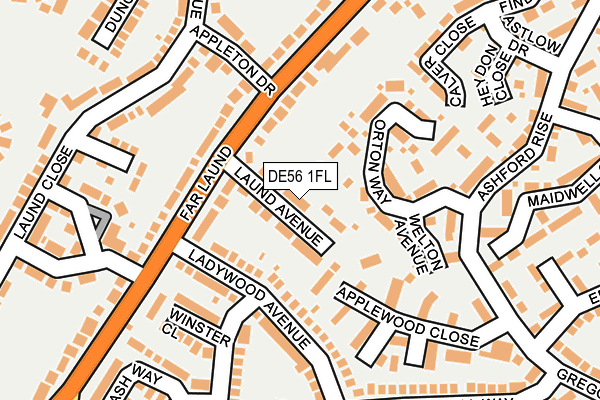 DE56 1FL map - OS OpenMap – Local (Ordnance Survey)