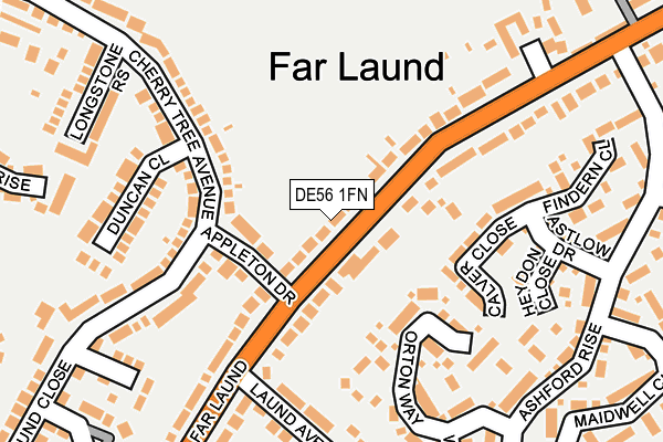 DE56 1FN map - OS OpenMap – Local (Ordnance Survey)