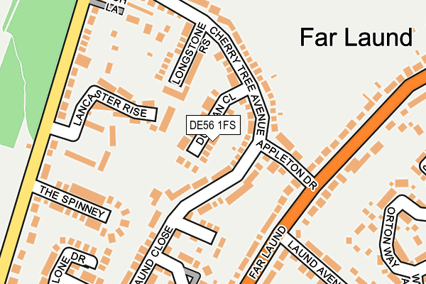 DE56 1FS map - OS OpenMap – Local (Ordnance Survey)