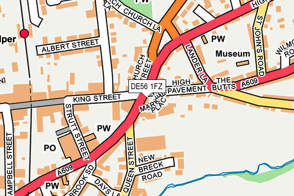 Map of BFJ BUXTON LTD at local scale