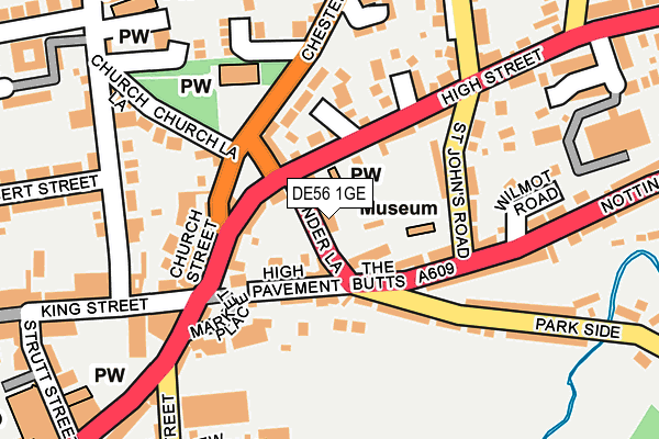 DE56 1GE map - OS OpenMap – Local (Ordnance Survey)