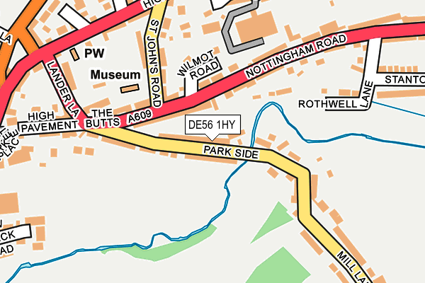 DE56 1HY map - OS OpenMap – Local (Ordnance Survey)