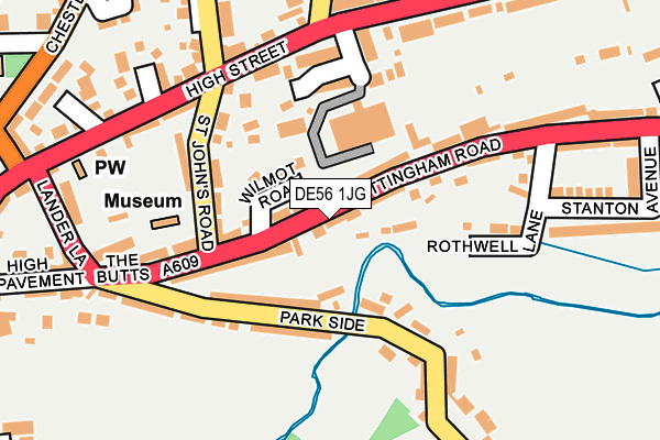 DE56 1JG map - OS OpenMap – Local (Ordnance Survey)