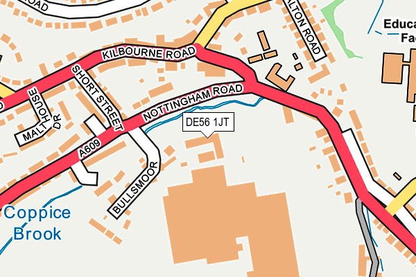 DE56 1JT map - OS OpenMap – Local (Ordnance Survey)