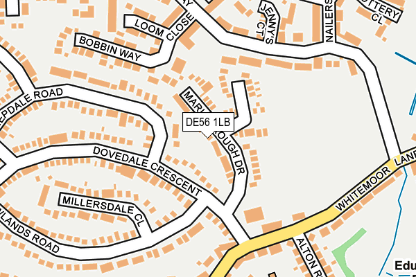 DE56 1LB map - OS OpenMap – Local (Ordnance Survey)