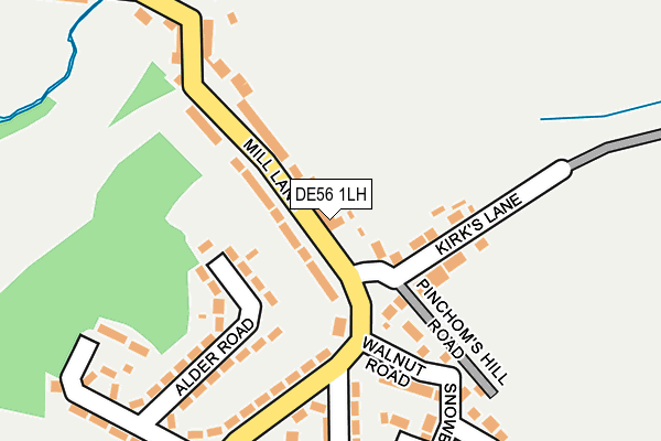DE56 1LH map - OS OpenMap – Local (Ordnance Survey)