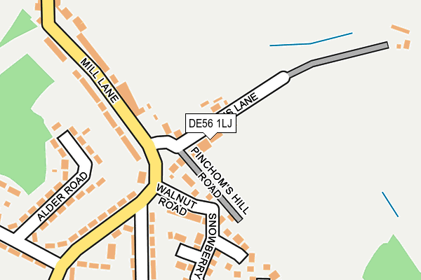 DE56 1LJ map - OS OpenMap – Local (Ordnance Survey)