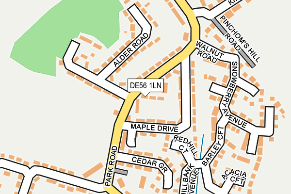 DE56 1LN map - OS OpenMap – Local (Ordnance Survey)