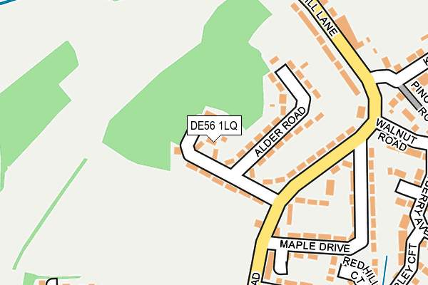 DE56 1LQ map - OS OpenMap – Local (Ordnance Survey)
