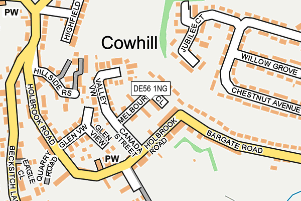 DE56 1NG map - OS OpenMap – Local (Ordnance Survey)