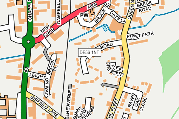 DE56 1NT map - OS OpenMap – Local (Ordnance Survey)