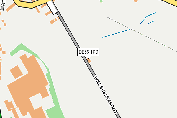 DE56 1PD map - OS OpenMap – Local (Ordnance Survey)