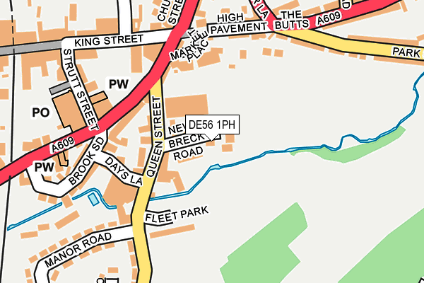 DE56 1PH map - OS OpenMap – Local (Ordnance Survey)