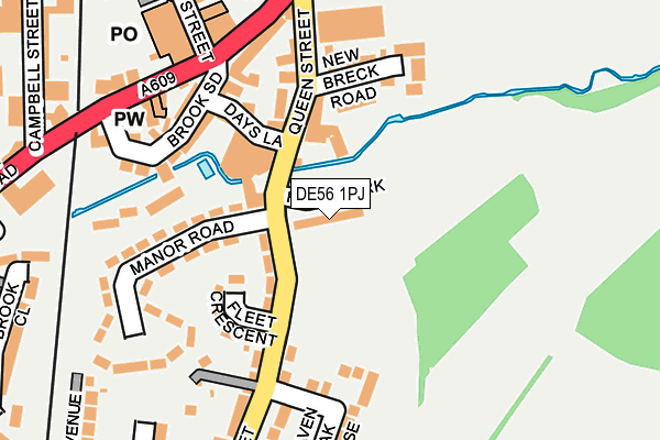 DE56 1PJ map - OS OpenMap – Local (Ordnance Survey)