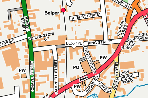 DE56 1PL map - OS OpenMap – Local (Ordnance Survey)