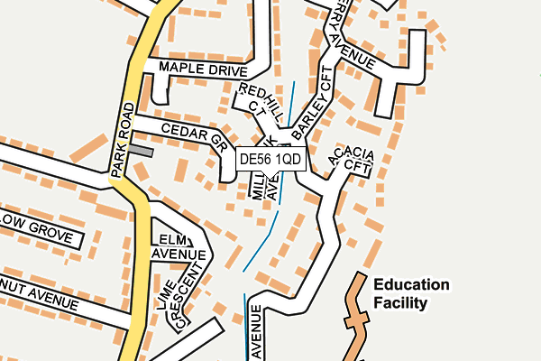 DE56 1QD map - OS OpenMap – Local (Ordnance Survey)