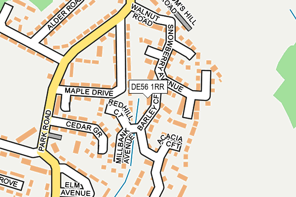 DE56 1RR map - OS OpenMap – Local (Ordnance Survey)