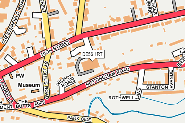 DE56 1RT map - OS OpenMap – Local (Ordnance Survey)