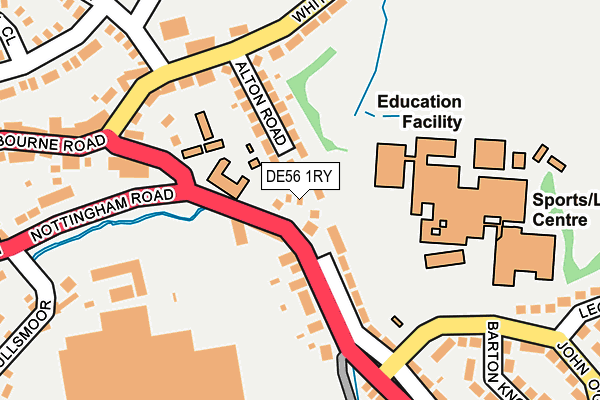 DE56 1RY map - OS OpenMap – Local (Ordnance Survey)