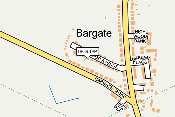DE56 1SP map - OS OpenMap – Local (Ordnance Survey)
