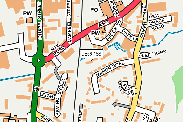 DE56 1SS map - OS OpenMap – Local (Ordnance Survey)