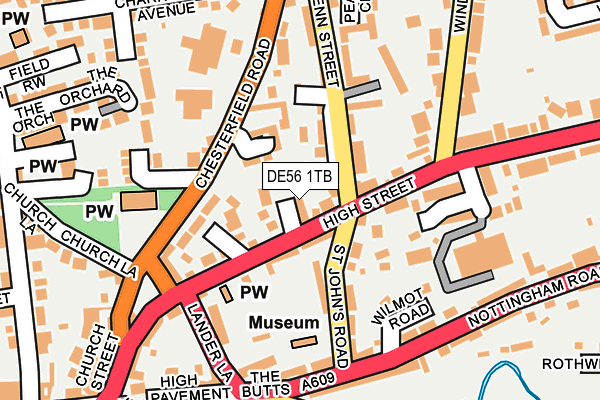 DE56 1TB map - OS OpenMap – Local (Ordnance Survey)