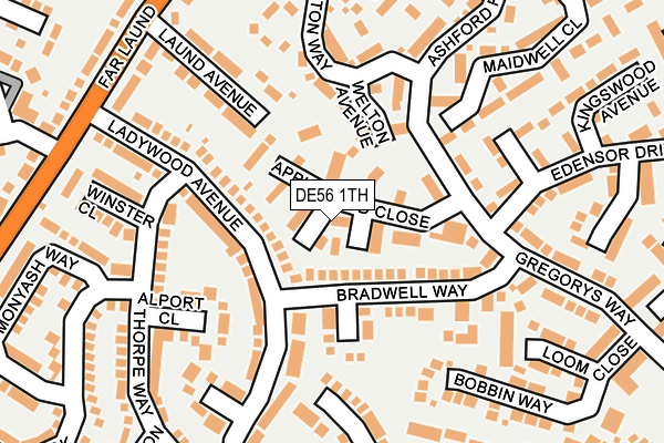 DE56 1TH map - OS OpenMap – Local (Ordnance Survey)