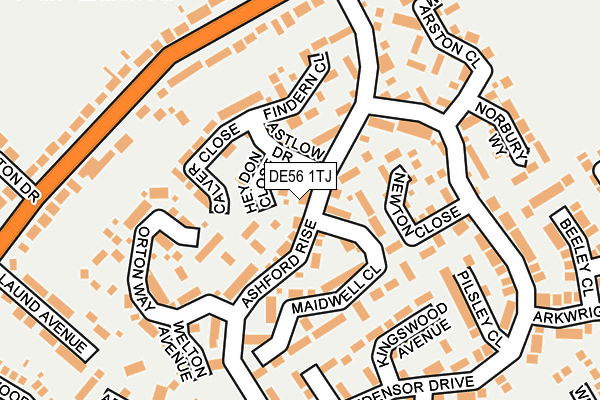DE56 1TJ map - OS OpenMap – Local (Ordnance Survey)
