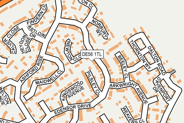 DE56 1TL map - OS OpenMap – Local (Ordnance Survey)