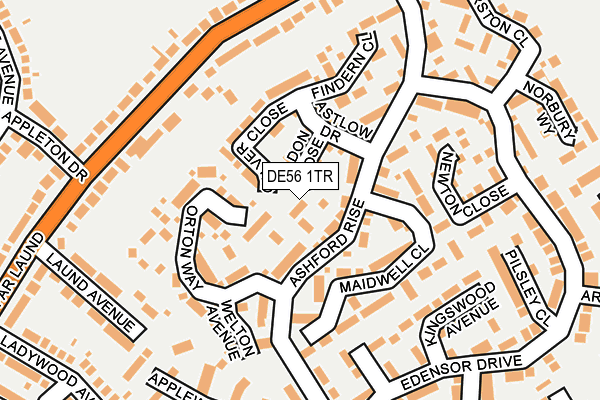 DE56 1TR map - OS OpenMap – Local (Ordnance Survey)