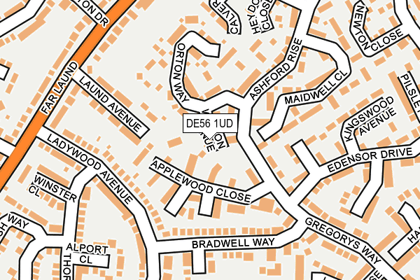 DE56 1UD map - OS OpenMap – Local (Ordnance Survey)