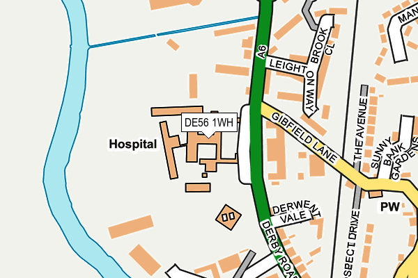DE56 1WH map - OS OpenMap – Local (Ordnance Survey)