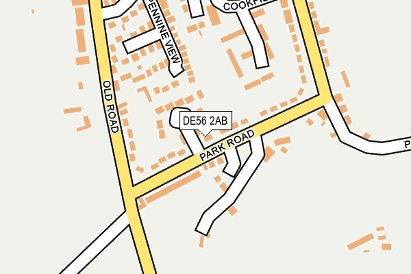 DE56 2AB map - OS OpenMap – Local (Ordnance Survey)