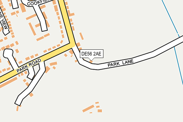 DE56 2AE map - OS OpenMap – Local (Ordnance Survey)