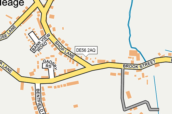 DE56 2AQ map - OS OpenMap – Local (Ordnance Survey)