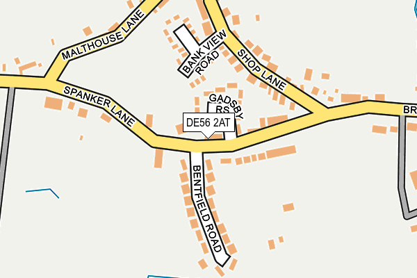 DE56 2AT map - OS OpenMap – Local (Ordnance Survey)