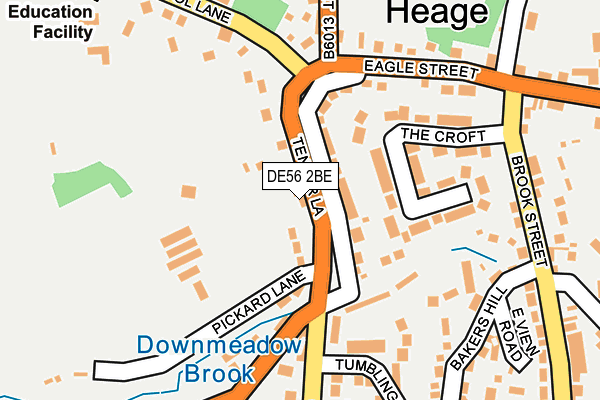 DE56 2BE map - OS OpenMap – Local (Ordnance Survey)