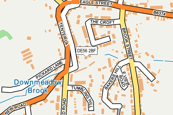 DE56 2BF map - OS OpenMap – Local (Ordnance Survey)