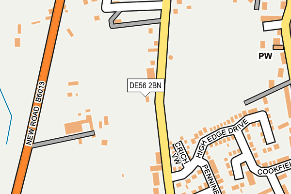 DE56 2BN map - OS OpenMap – Local (Ordnance Survey)